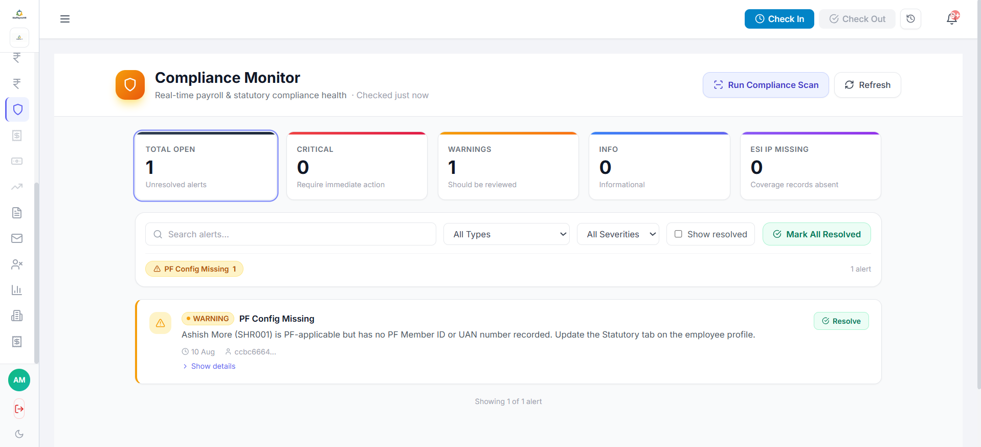StaffSyncHR — Compliance Monitor